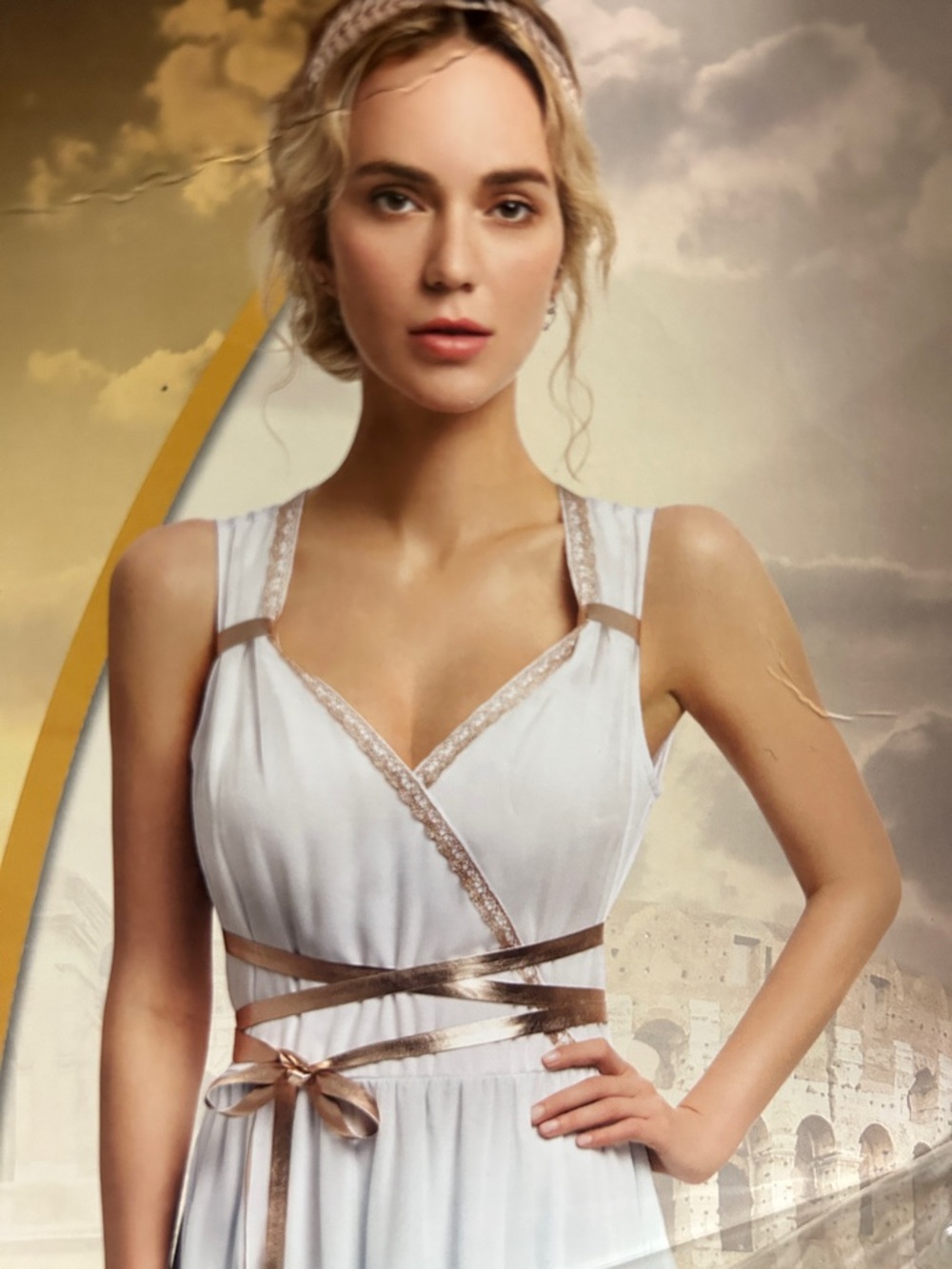 Spirit Athena Greek Goddess Halloween Costume | NEW | Size Adult XL